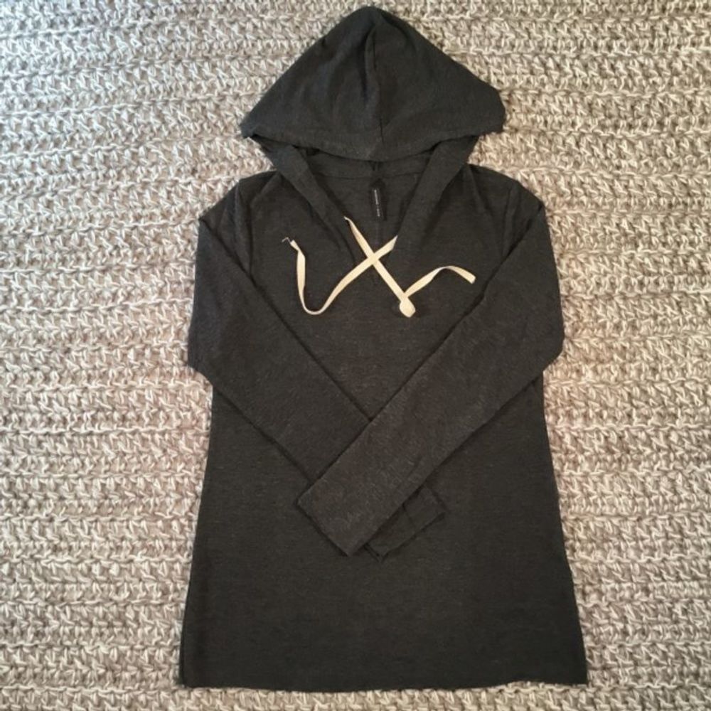 Alexander + David L Hoodie Charcoal NWOT